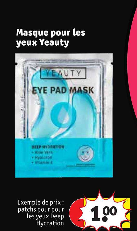 masque pour les yeux yeauty
