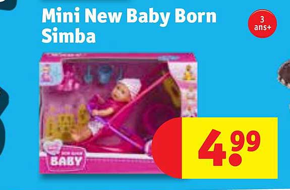 Mini New Baby Born Simba