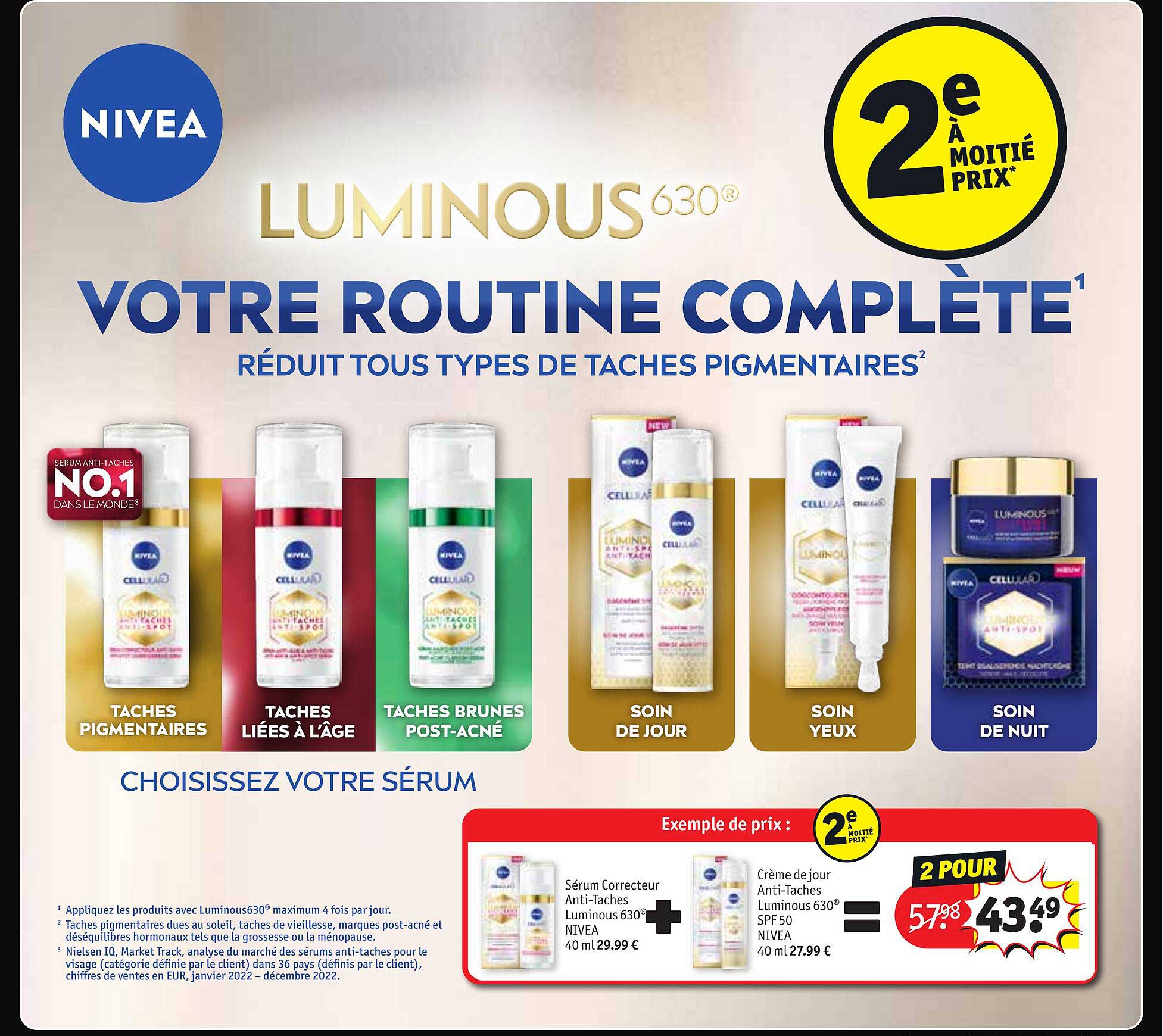 nivea luminous 630°