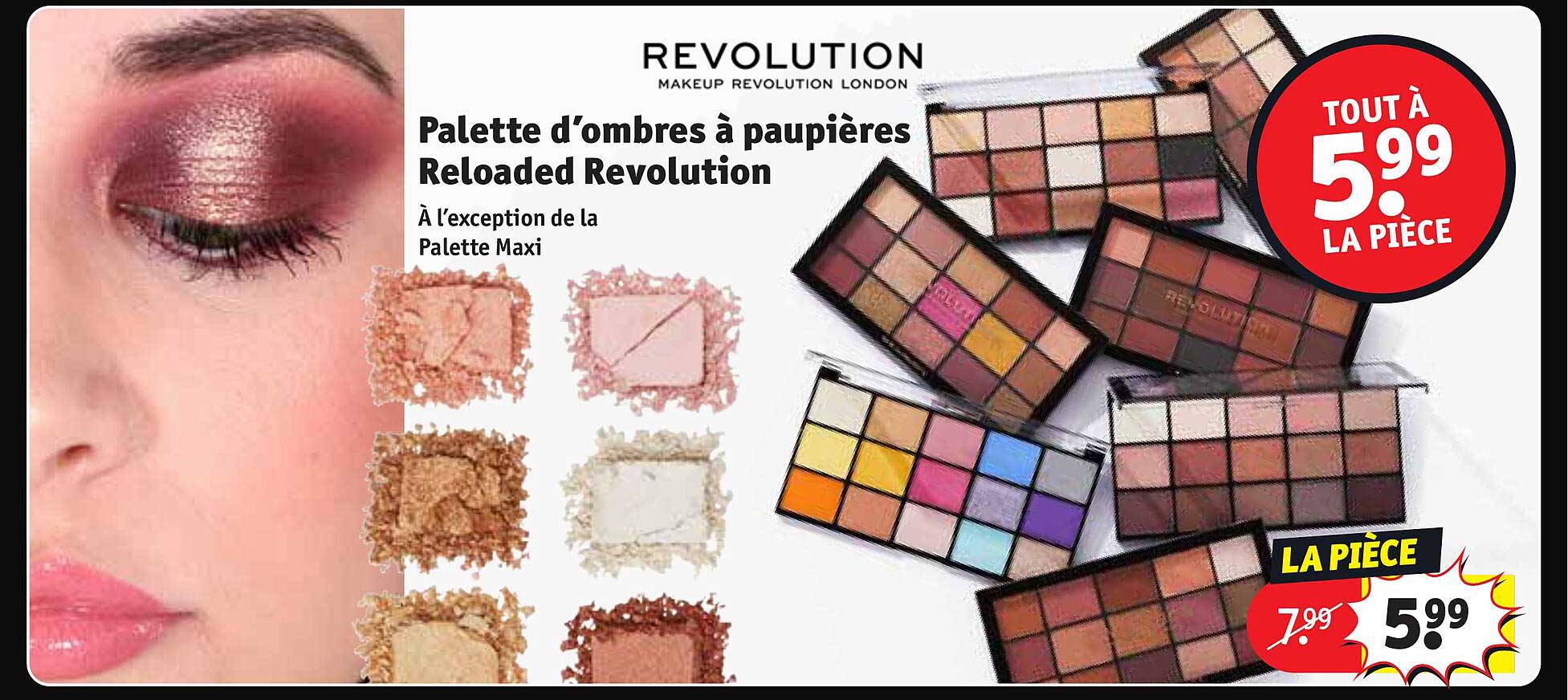 palette d'ombres à paupières reloaded revolution