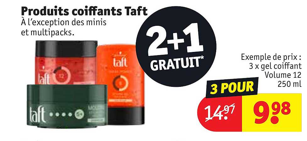 produits coiffants taft