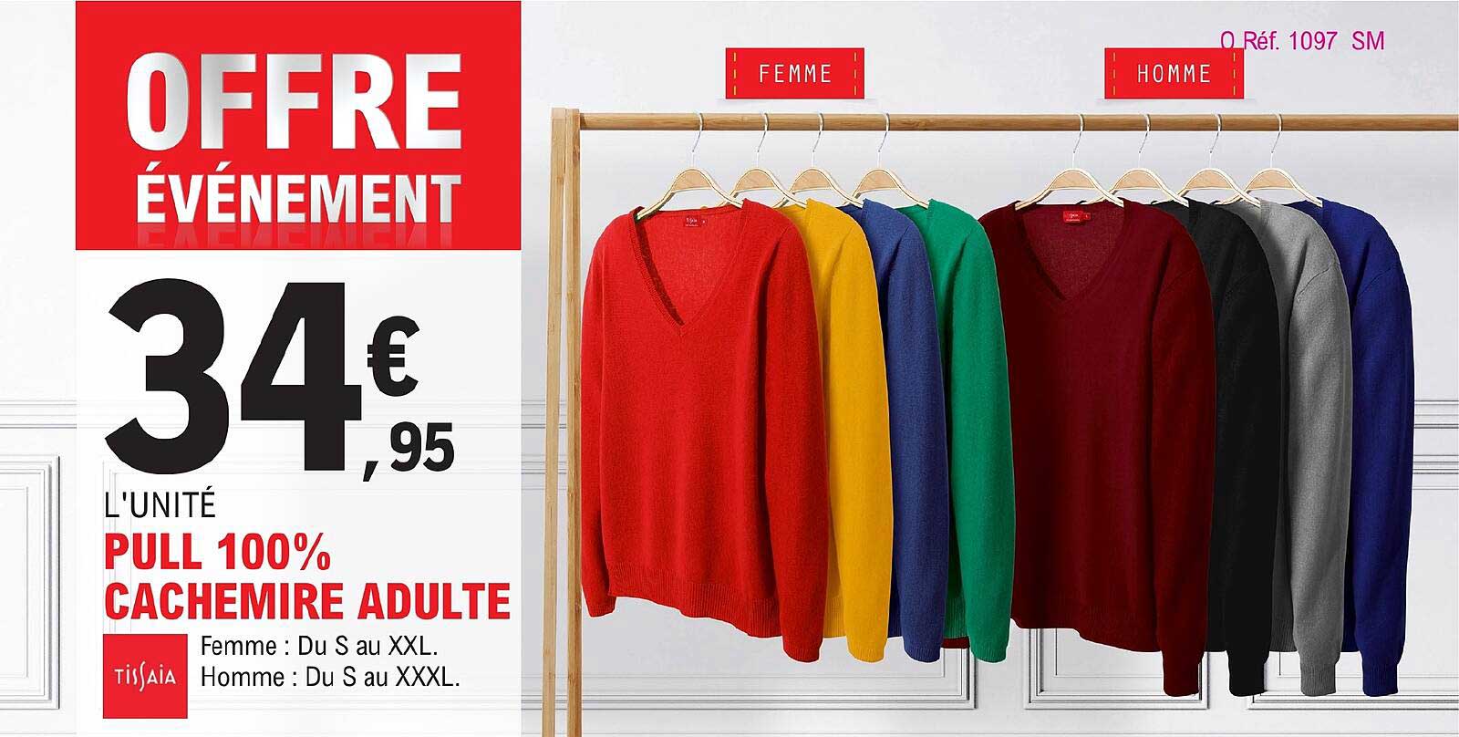 Pull 100% Cachemire Adulte