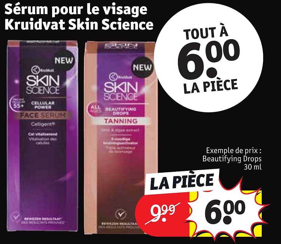 sérum pour le visage kruidvat skin science