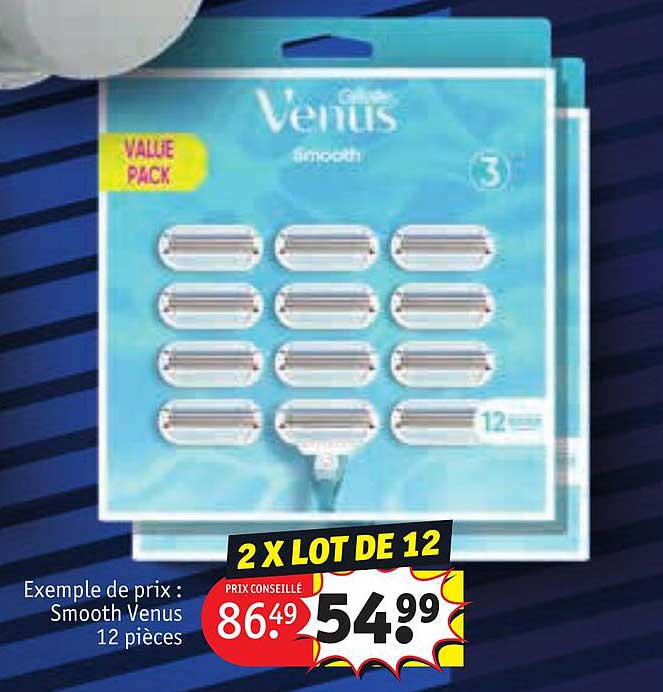 smooth venus 12 pièces gillette
