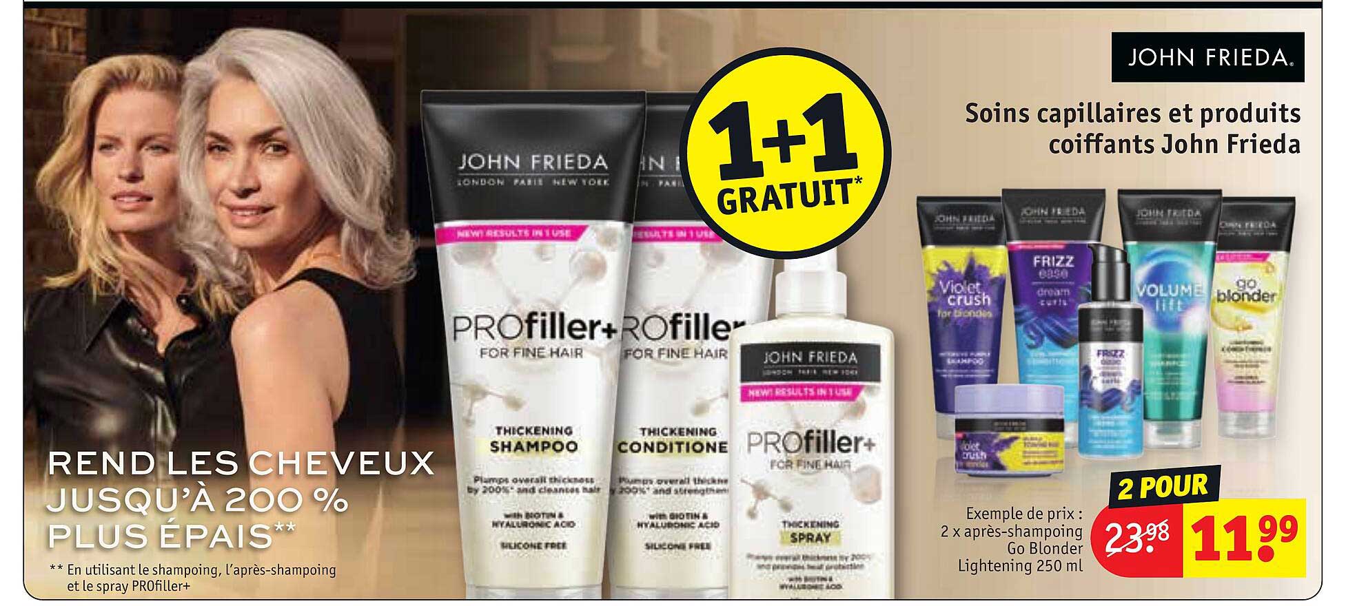soins capillaires et produits coiffants john frieda