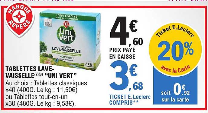 tablettes lave-vaisselle "uni vert"