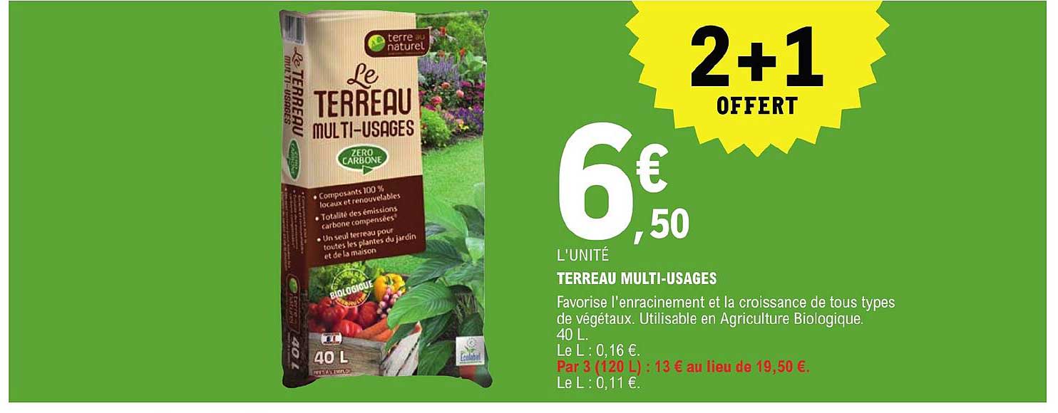 Terreau Multi-usages Terre Au Naturel
