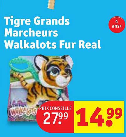 tigre grands marcheurs walkalots fur real