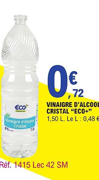vinaigre d'alcool cristal "éco+"