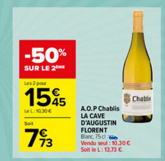 a.o.p. chablis la cave d'augustin florent