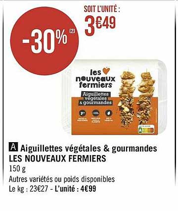 Aiguillettes Végétales & Gourmandes Les Nouveaux Fermiers