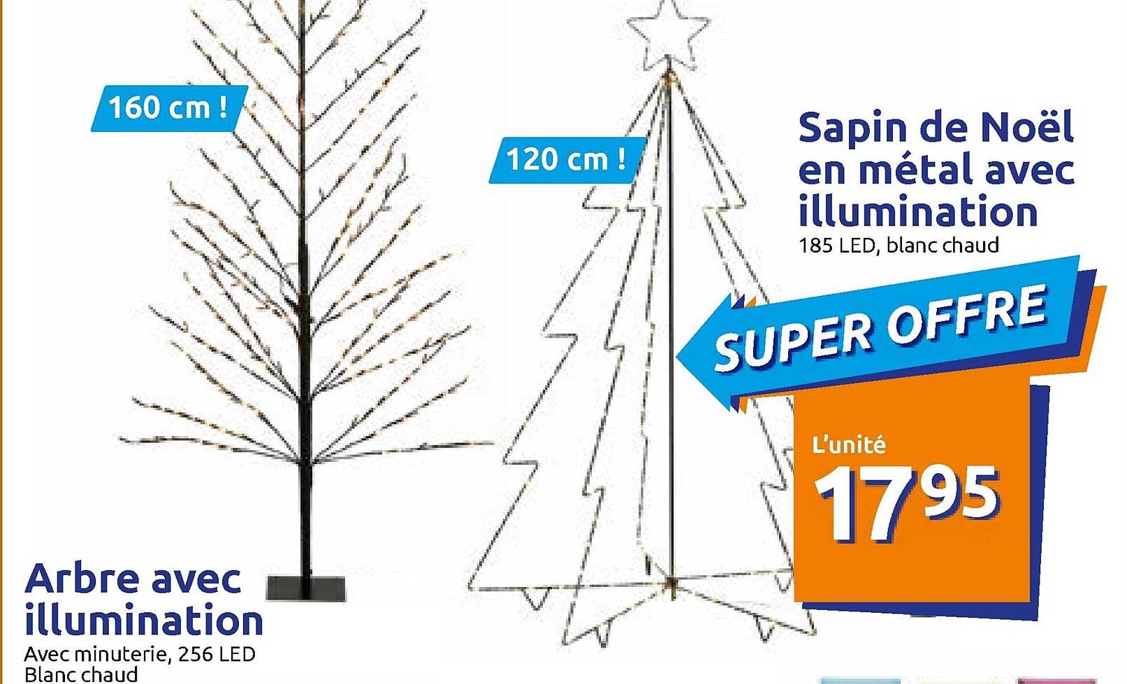 Arbre Avec Illumination, Sapin De Noël En Métal Avec Illumination