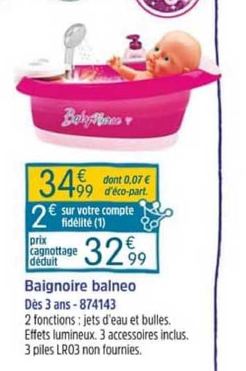 baignoire balneo