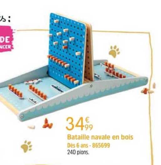 bataille navale en bois