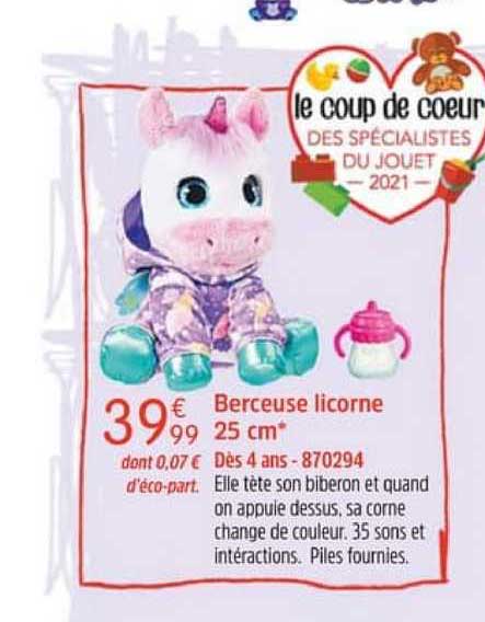 Berceuse Licorne 25 Cm