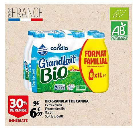Bio Grandlait De Candia