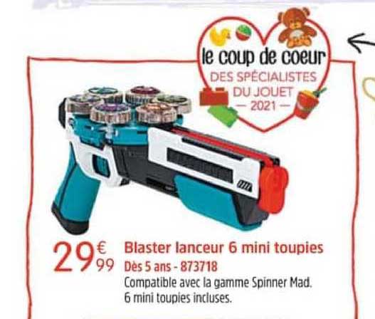 blaster lanceur 6 mini toupies
