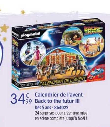 calendrier de l'avent back to the futur iii