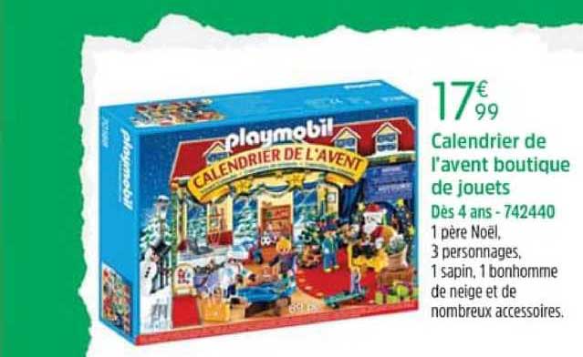 calendrier de l'avent boutique de jouets