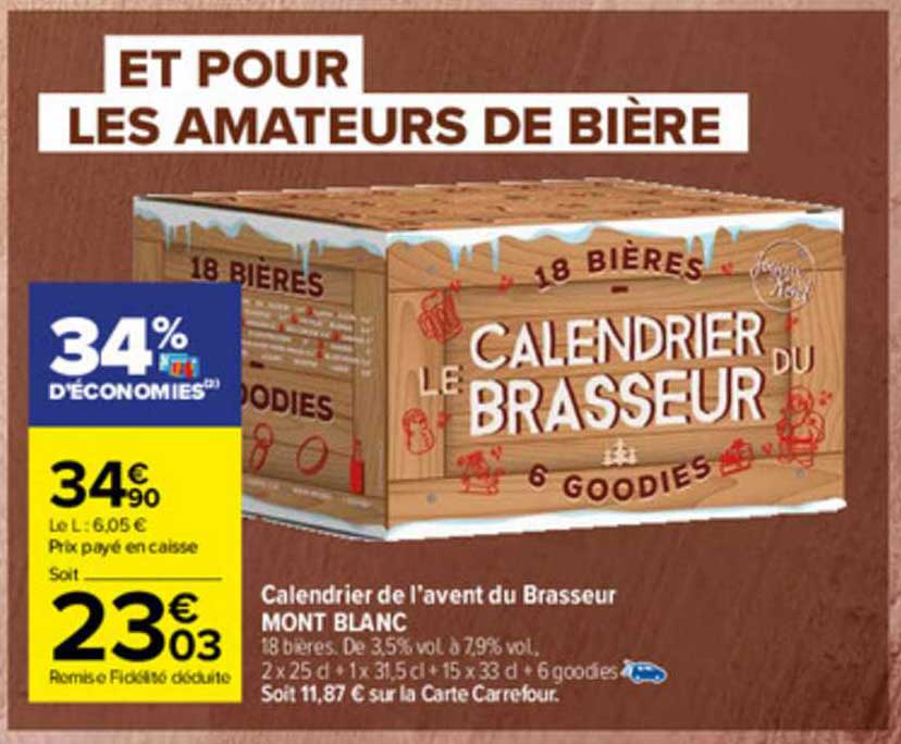 Calendrier De L'avent Du Brasseur Mont Blanc