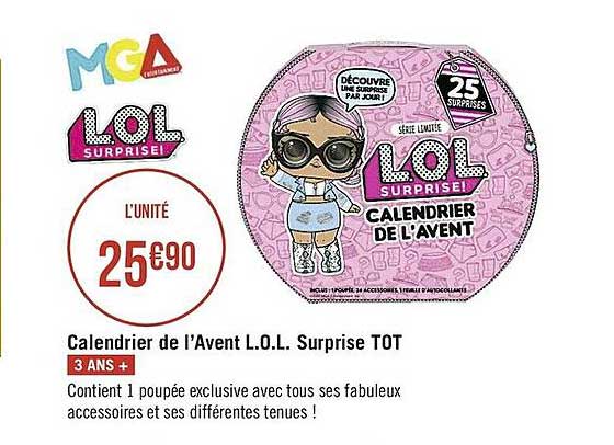 calendrier de l'avent l.o.l. surprise tot