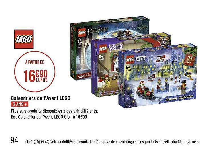 calendrier de l'avent lego