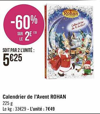 calendrier de l'avent rohan