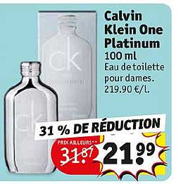 calvin klein one platinum