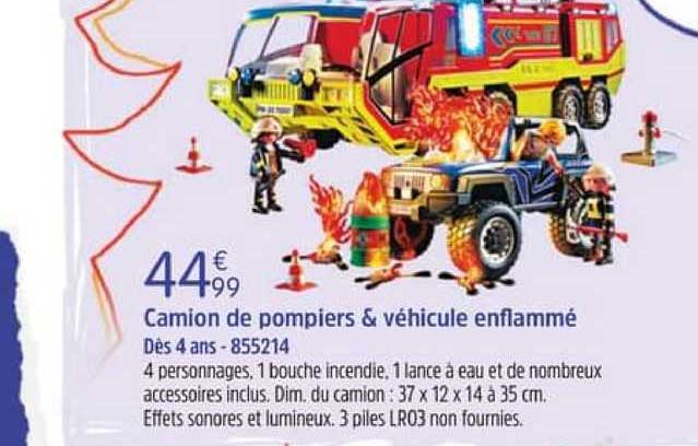 camion de pompiers & véhicules enflammé