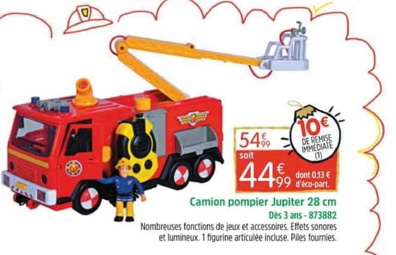 camion pompier jupiter 28cm