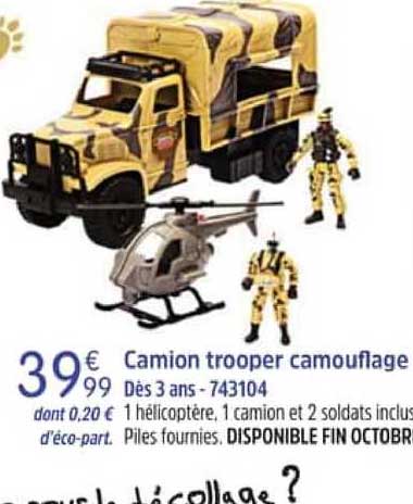 camion trooper camouflage