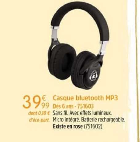 casque bluetooth mp3