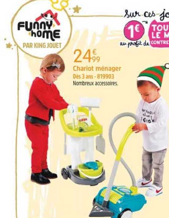 chariot ménager funny home