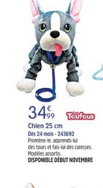 chien 25 cm les toufous