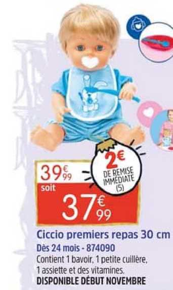 ciccio premiers repas 30 cm