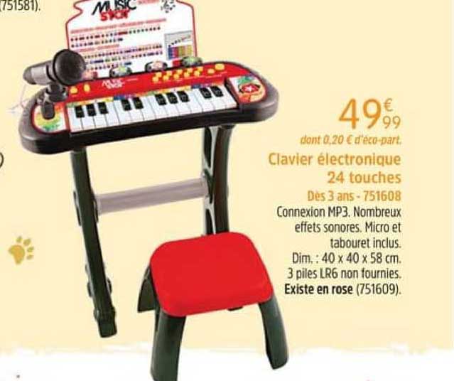 Clavier électronique 24 Touches