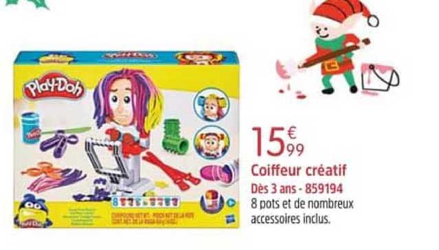 coiffeur créatif play-doh