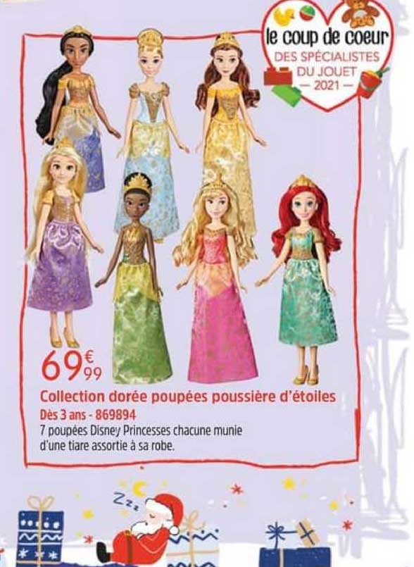 collection dorée poupées poussière d'étoiles