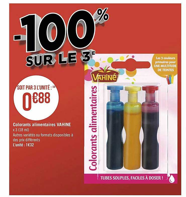 colorants alimentaires vahiné