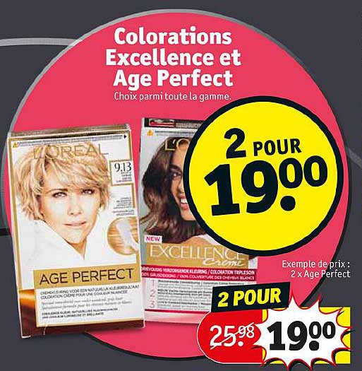 Colorations Excellence Et Age Perfect