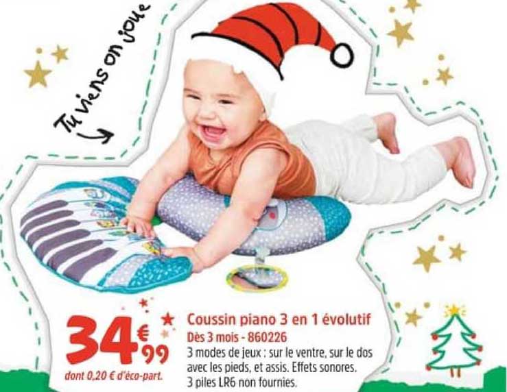 coussin piano 3 en 1 évolutif