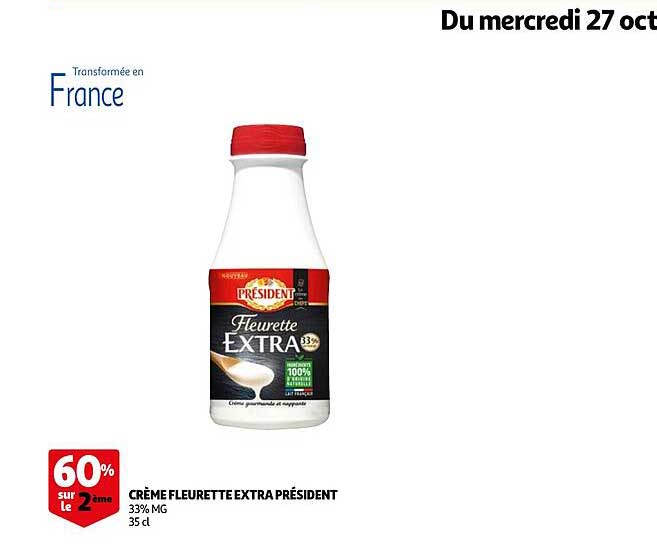 Crème Fleurette Extra Président