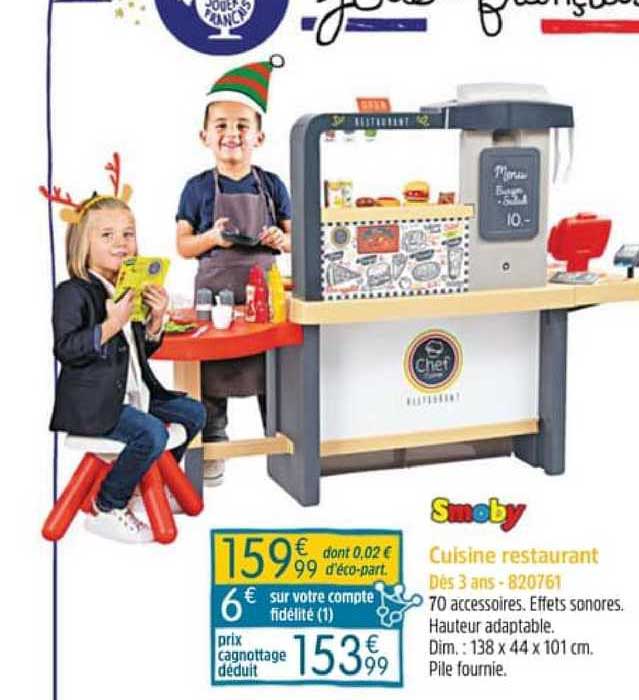 cuisine restaurant smoby