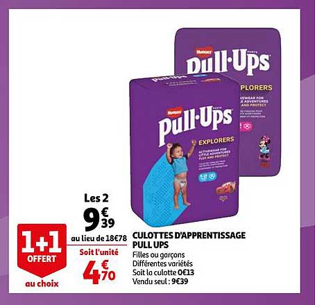 culottes d'apprentissage pull ups