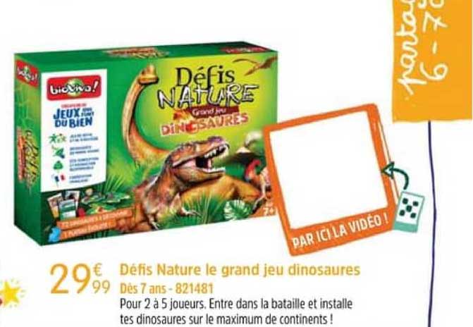défis nature le grand jeu dinosaures