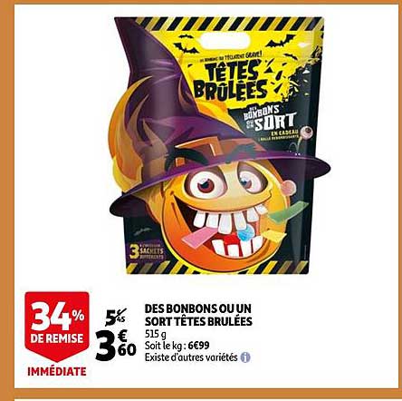 des bonbons ou un sort têtes brulées