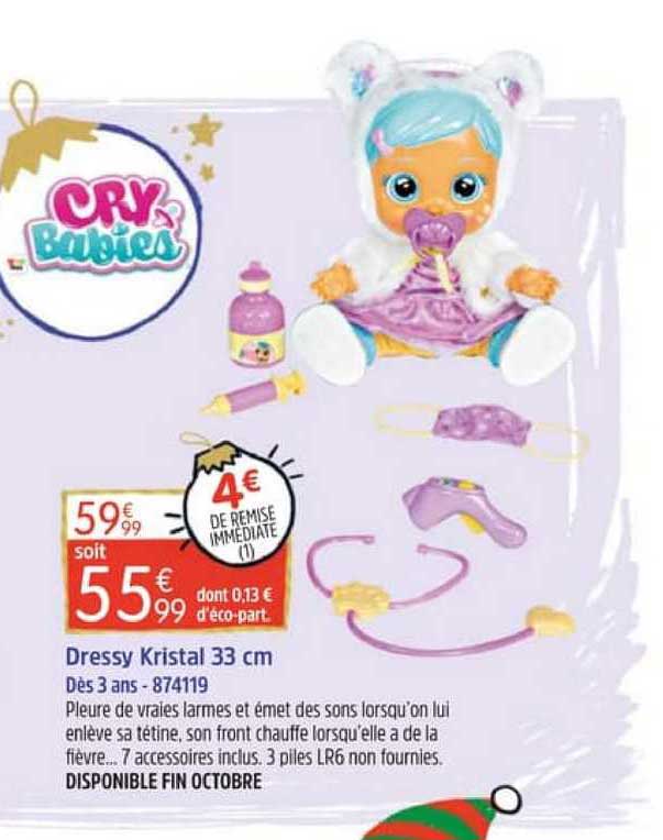 dressy kristal 33 cm cry babies