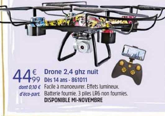 drone 2.4 ghz nuit