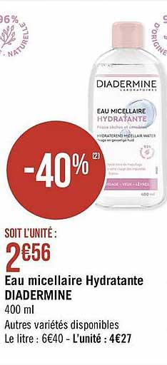 Eau Micellaire Hydratante Diadermine