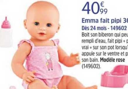 emma fait pipi 36 cm